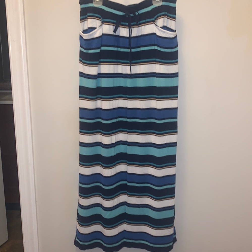 Max Studio: Fun and beachy striped maxi skirt